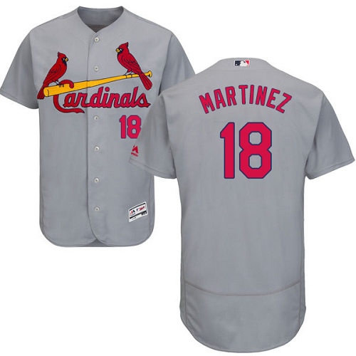 Cardinals #18 Carlos Martinez Grey Flexbase Authentic Collection Stitched MLB Jersey